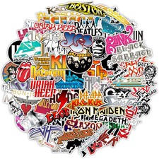 Large Classic Rock Stickers, 50s 60s 70s Rock Stickers, Band Decals, Guitar Musi