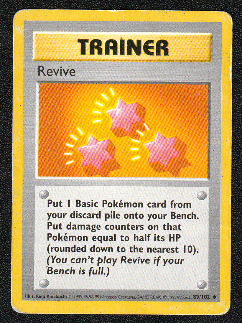 Revive 089/102 Base Set (Shadowless) Regular MP-/HP