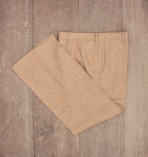 Men's VTG 1970s NOS Beige Levi's Panatela Pants 34x30 70s Disco Polyester Wool