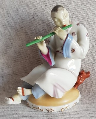 Wien Augarten, Rarität, Matthilde Jaksch,Chinese,altes Original,um 1927, gemarkt