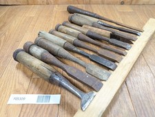 Broken Damaged Japanese Retro Chisel 31.18.24.16.17.11.1.17.15.10.9mm RB309