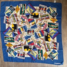 Vtge European Hotels 30? Sik scarf by Metropolitan Museum of Art