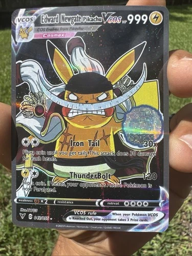 Pikachu White Beard Pokemon Card Holo GX VSTAR VMAX GX EX TRAINER Cosplay ART 14