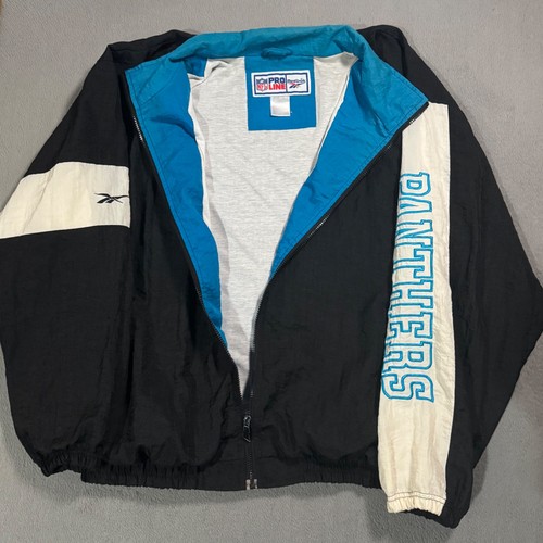 North Carolina Panthers Reebok Vtg NFL Sports Jacket Sweatshirt Windbreaker XL - Picture 4 of 12
