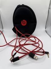 Beats by Dr. Dre Black Headphones Soft Zip Case Pouch  wires cords