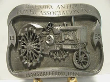 Oliver Hart Parr Tractor Mid-Iowa Antique Power Marshalltown 1995 Belt Buckle IA