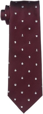 Fortuna Tokyo Men s Nishijin-ori Necktie 06. The Game, Wine Red, FT-T06, 7cm