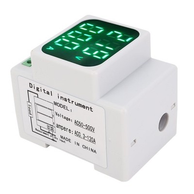 0.3-120A Digital AC Voltage Current Combination Meter 0.56in LED HD Display SET