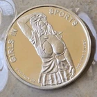 1 oz 999 Silver Round Vintage Nude Girls In Sports - Baseball