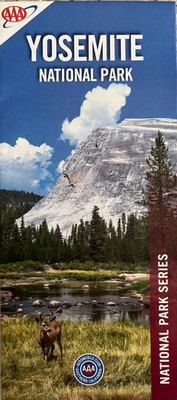 New AAA YOSEMITE NP  California ROAD MAP  National Park Series  LATEST 2023