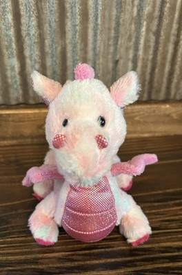 Retired Ganz Webkinz Whimsy Dragon HM156 Sparkly Pink PLUSH 11