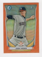 2014 BOWMAN CHROME PROSPECTS ORANGE WAVE REFRACTOR JOSH HADER ASTROS #BCP69