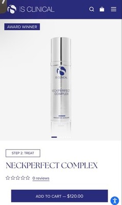 New IS CLINICAL NeckPerfect Complex Moisturizer 1.7oz