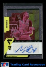 2020-21 Panini Flux #RAI-MBR Moses Brown Influx Rookie Autographs Auto