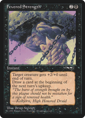 Fevered Strength (x4) Alliances _  EX/NM _ C11a_ MTG _ 4RCards