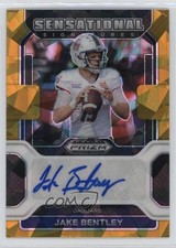 2023 Panini Chronicles Draft Picks Gold Ice Prizm Jake Bentley #SS-JBE Auto v9t