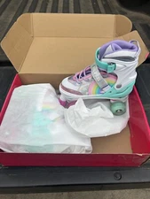 Sulifeel Rainbow Unicorn Roller Skates Large New, Size 3Y-6Y