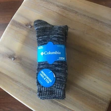 Columbia Women's Crew Socks 4 Pairs - Shoe Size 4-10 Black/Gray - BRAND NEW