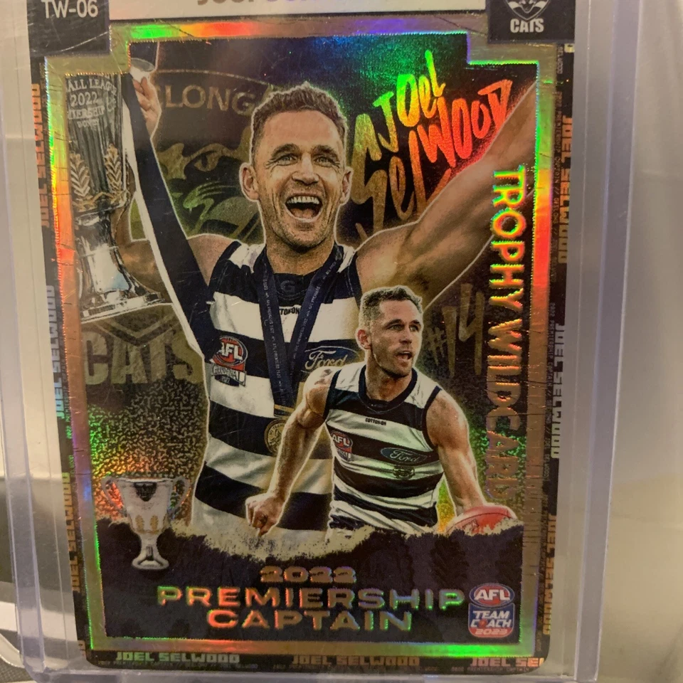 2023 AFL TEAMCOACH GOLD TROPHY WILDCARD-JOEL SELWOOD (GEELONG) TW-06 - image 4 of 4