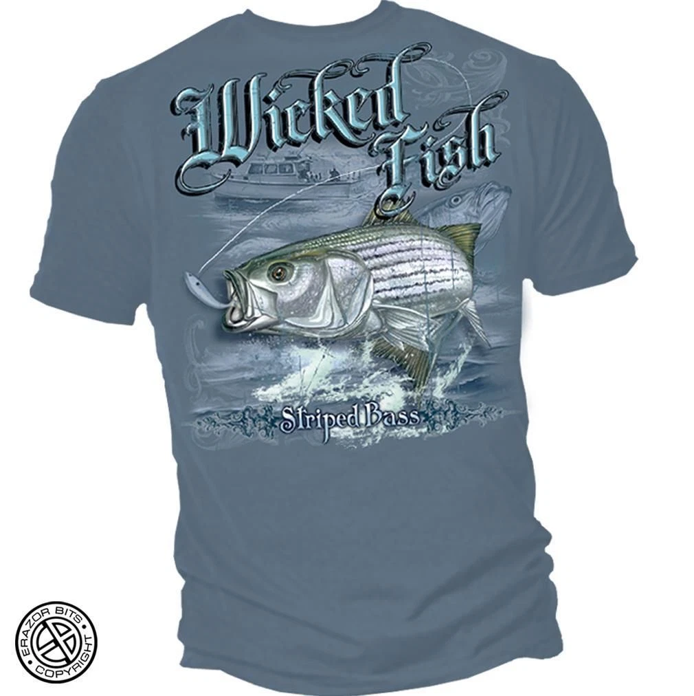 New STRIPED BASS T SHIRT FISHING SHIRT
Opens in a new window or tab