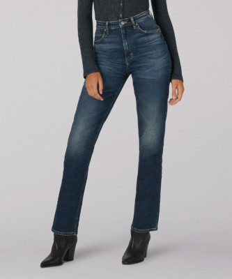 LEE Vintage Modern 32 NWT Loco Denim Stretch Straight Ankle Jeans Free People