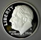 2024 S Roosevelt Silver Proof Dime 10c US Coin Ten Cents 99.9% Silver