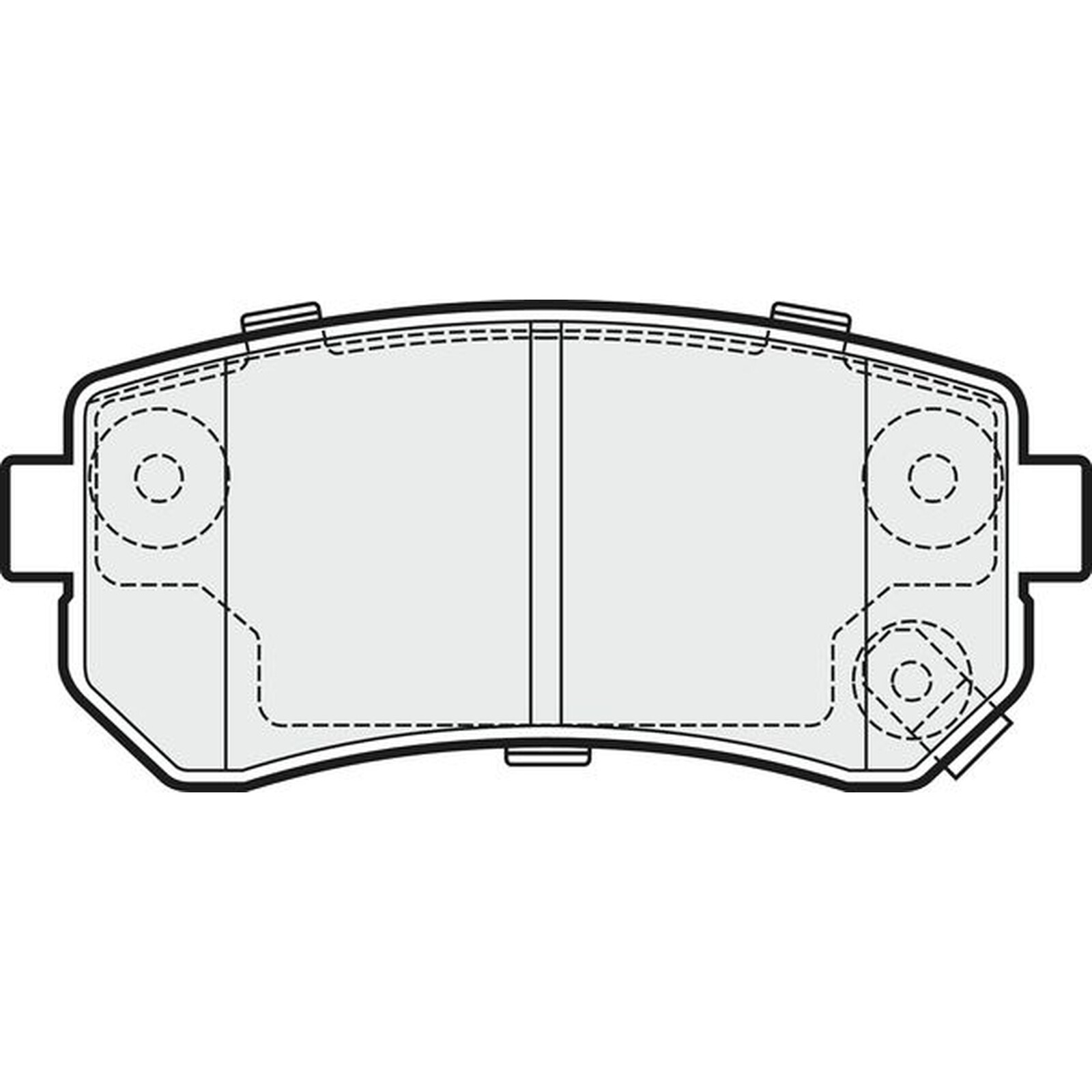 Apec Blue Brake Pads - Rear PD3206 - For selected Hyundai Kia vehicles