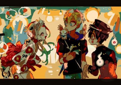 Anime jibaku shounen hanako kun minamoto kou yako Stitched Gaming Mat Desk