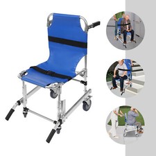 EMS Stair Chair Medical Emergency Evacuation Lifting Climbing Wheelchair w/Belt
