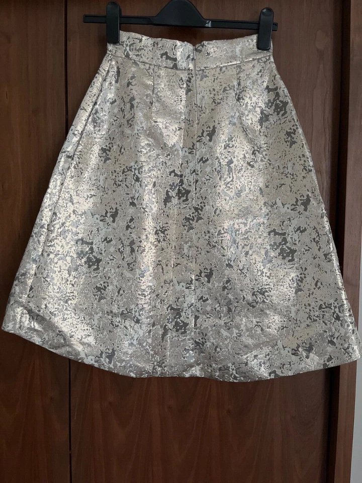 Coast metallic full skirt UK 6 - Image 2 of 4