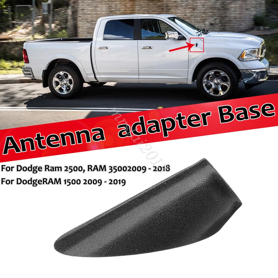 Adaptador de montaje de antena para Dodge Ram 1500 2500 3500 base radio 2009-2017 negro Foto 3 de 4