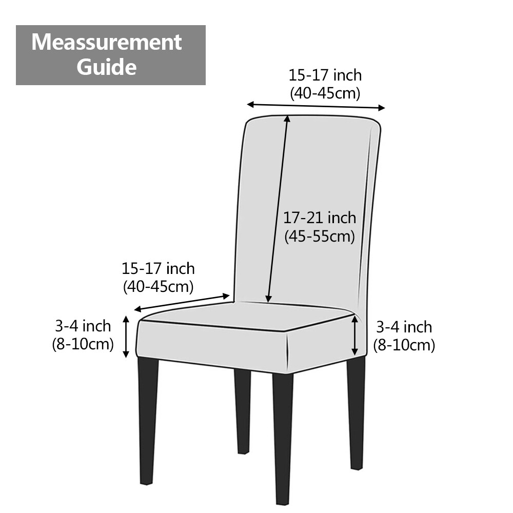 Crushed Velvet Dining Chair Covers ANMINY Stretch Removable Protective