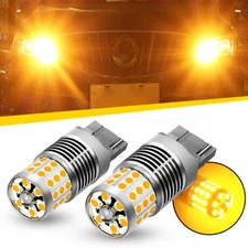 AUXITO T20 7440 Amber Yellow LED Turn Signal Light Canbus Anti Hyper flash Bulb