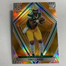 2021 Panini Chronicles Draft Picks Spectra Trey Lance Orange Rookie #281 49ers