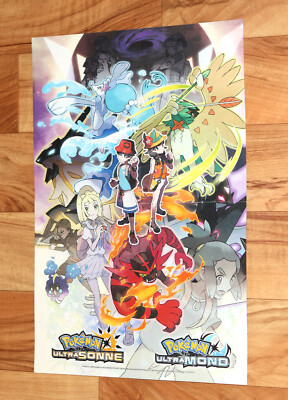 ポケットモンスター ウルトラサンムーン ポスター Pokemon Ultra Sun Moon Nintendo 3DS Premium POSTER MADE IN