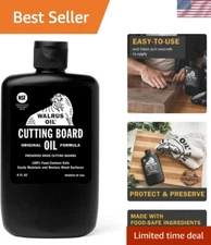 Natural 8 oz Cutting Board Oil with Beeswax & Coconut Oil - Professional Choice