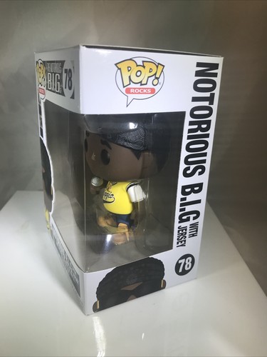 Funko Pop! Rocks: NOTORIOUS B.I.G. With Jersey #78 - New - Double Boxed - Picture 3 of 9