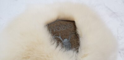 ?B2G1 NOBIS Vintage Soft Cream Faux Fur Hat Nobis White / Ivory Faux Fur Hat, Russian Trapper Style Cap  main image 2
