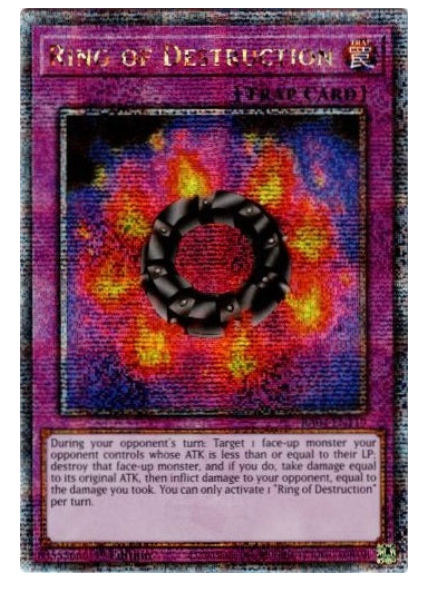 Ring of Destruction RA04-EN119 Quarter Century Secret Rare Yugioh Card-image