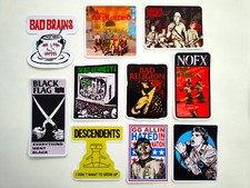 Punk Vinyl Sticker Lot 10 Stickers SET 28 rock band crust hardcore ska emo oi