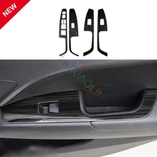 For Hyundai Elantra 2017-2020 Steel Black Car Window Switch Button Garnish Trim