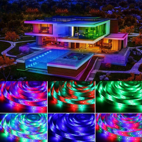 Upgraded Solar LED Strip Flexible Lights 8 Lights Mode Waterproof Outdoor Decor - Picture 10 of 17