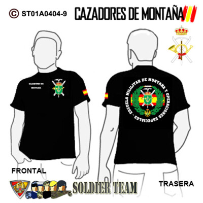 Camisetas Militares: Cazadores de Montaña - Escuela Militar de Montaña y O.E