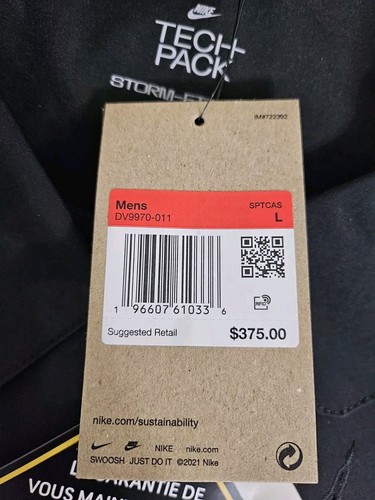 Nike Sportswear Storm-FIT ADV GORE-TEX Men's Parka DV9970-011 Black Size L - Picture 11 of 14