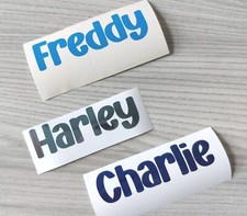 Personalised Vinyl Name Sticker Decal Label Water Bottle, Lunchbox, Wedding, Cup