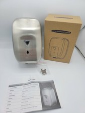Stainless Steel Automatic Soap Dispenser Wall Mounted Kitchen Bathroom 1200ml