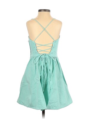 satin lace up mini dress Morgan Satin Lace-Up Mini Dress in Ivory | Size: S | Satin Fabric