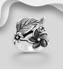 925 sterling silver flower ring