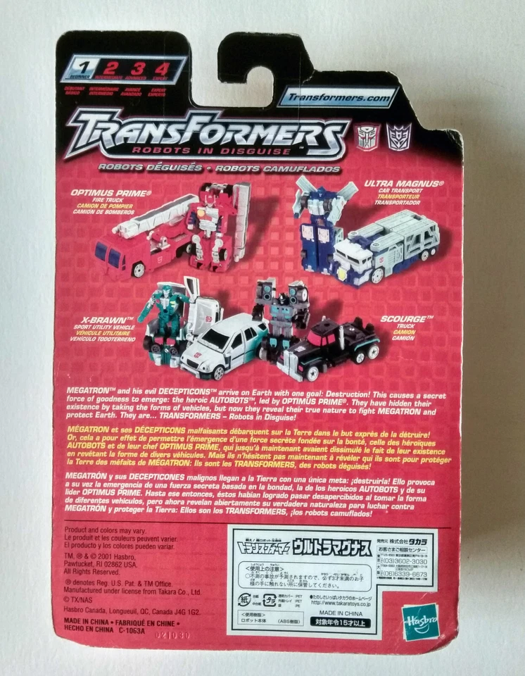 TRANSFORMERS ROBOTS IN DISGUISE (RID) 2001 - ULTRA MAGNUS (JAPAN VERSION) MOSC - Imagen 2 de 4