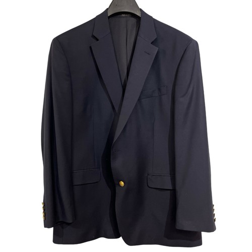 Lauren Ralph Lauren Blazer Herren 44R Blau Wolle Goldknopf Sport Mantel Büro